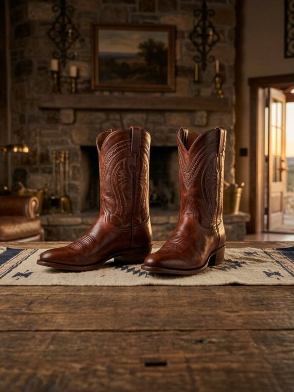 ✨ ICONIC Lucchese "Cole" Ranch Hand Leather Cowboy Boots ✨